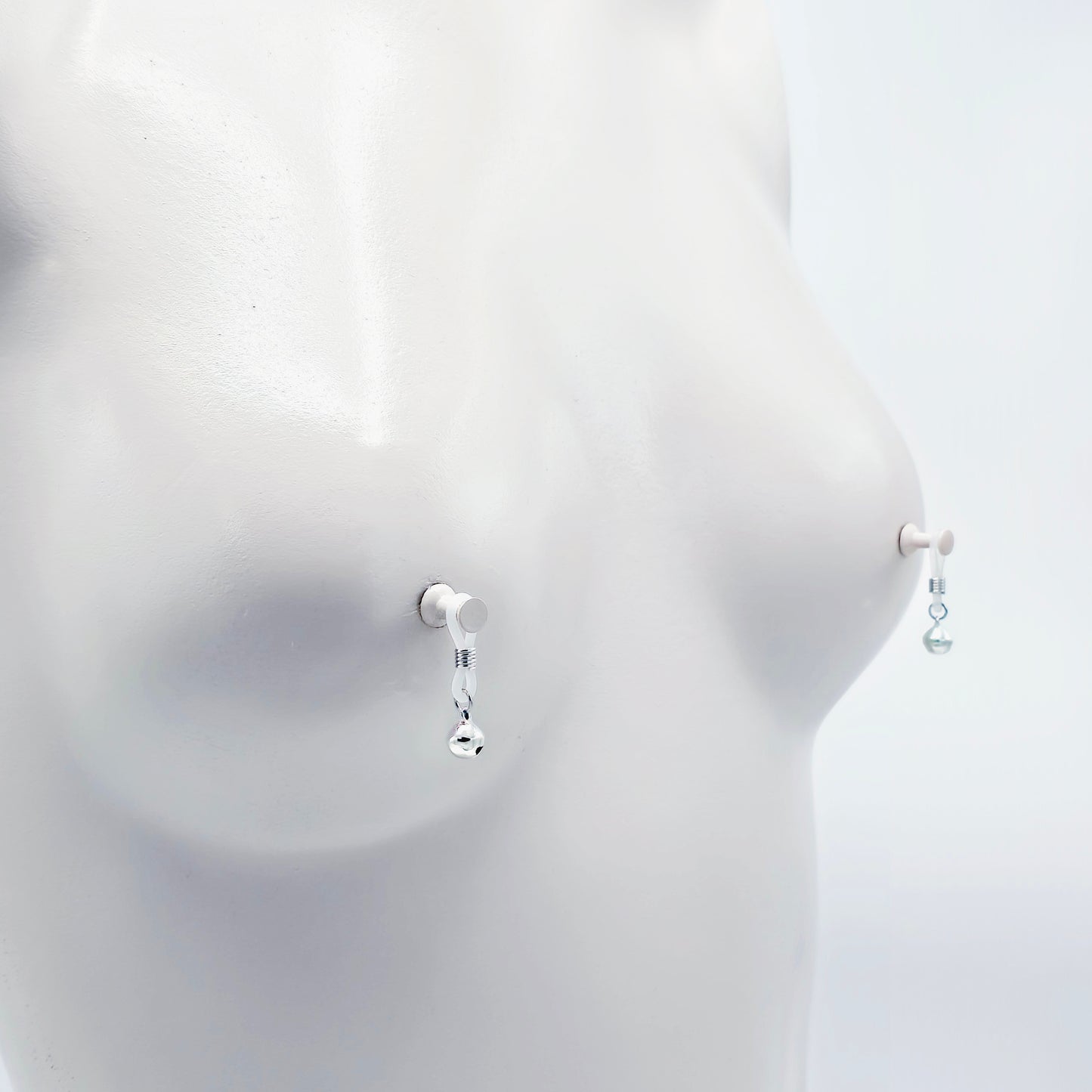 Bell Nipple Nooses, Small Non-Piercing Nipple Dangles.