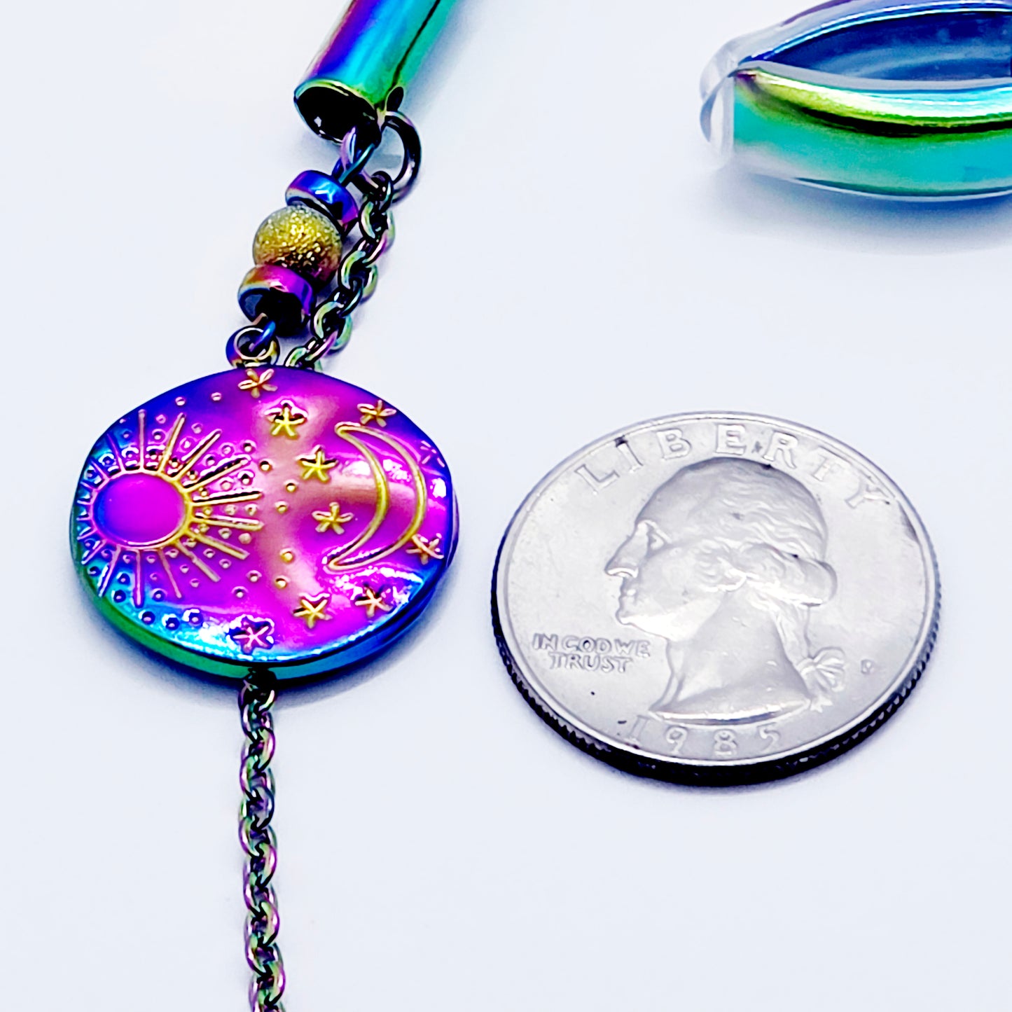 Chain Attached Rainbow Nippe Clamps