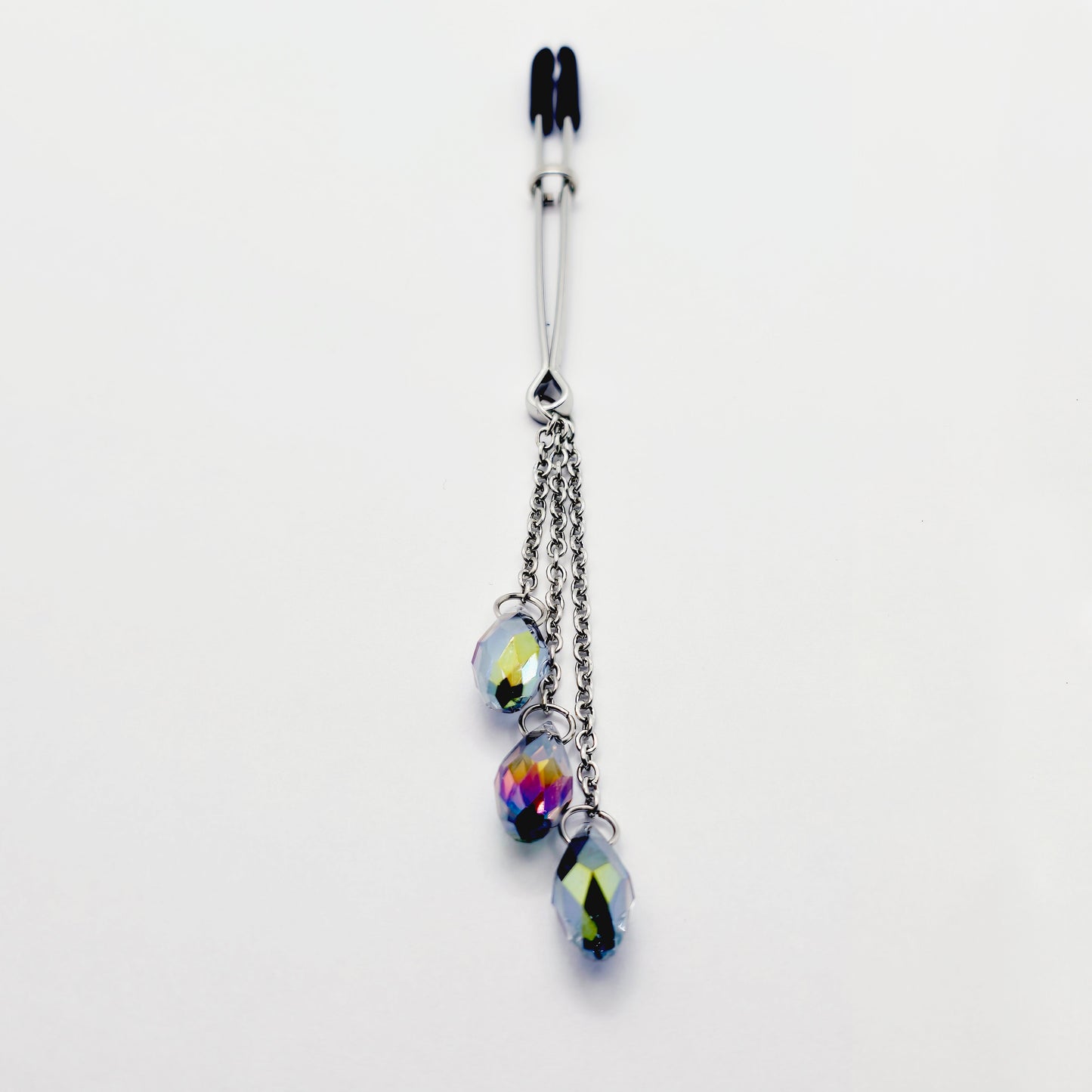 Tweezer Clit Clamp with Cascading Crystals