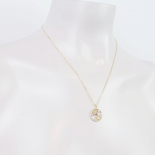 Discreet Bee Day Collar, 18K Gold. Dainty day wear Collar for Submissive/Slave.