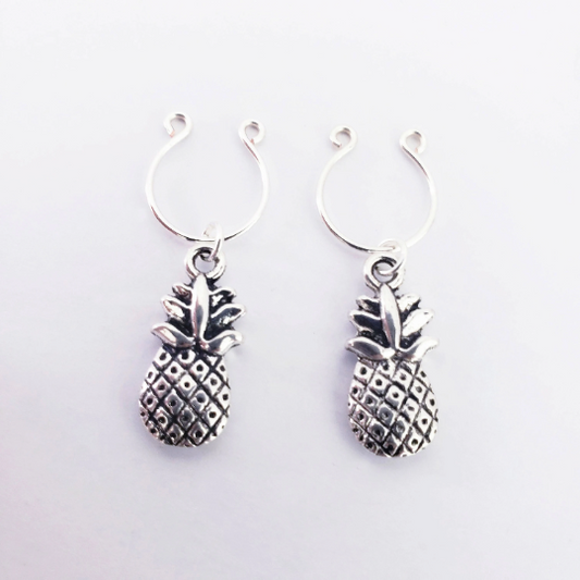 Non Piercing Pineapple Nipple Rings. Intimate Body Jewelry. Lifestyle Jewelry