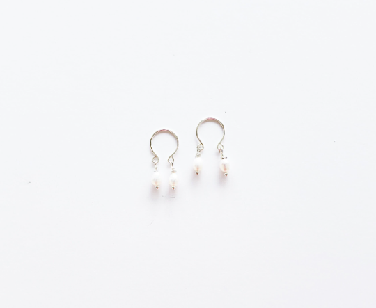 Nipple Rings Non Piercing with Pearl Dangles. Intimate Jewelry. Set of two. BDSM