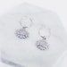 Nipple Rings with Sparkling Platinum Lotus Flowers