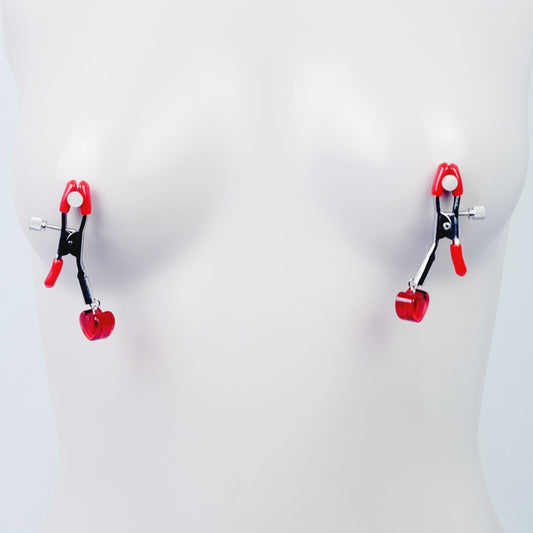 Heart Nipple Clamps, Adjustable. Valentine's Day Sex Toy Gift