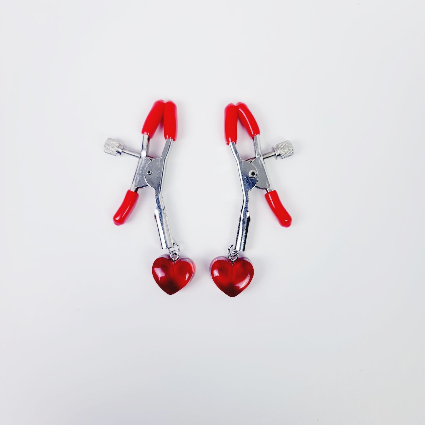 Heart Nipple Clamps, Adjustable. Valentine's Day Sex Toy Gift