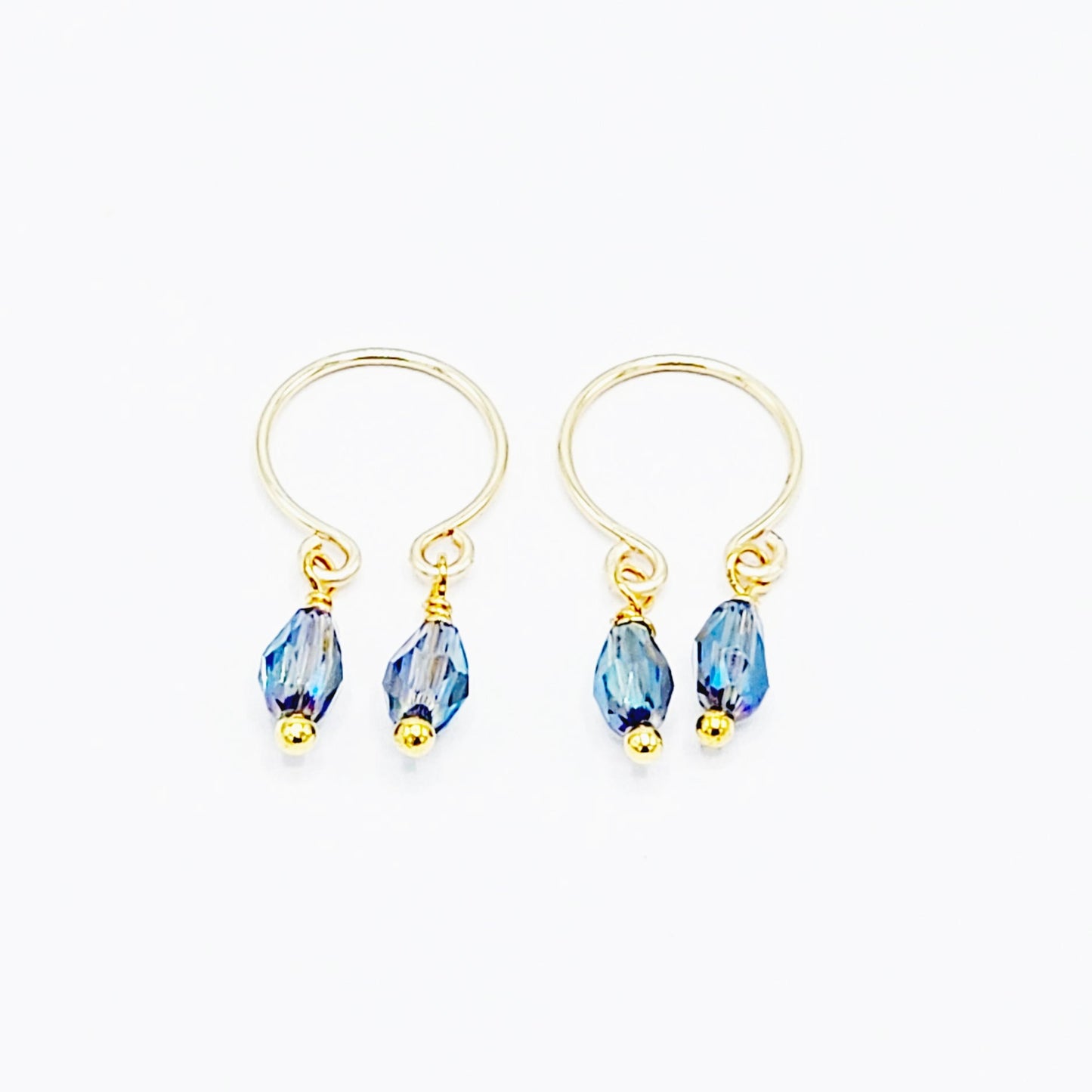 Non Piercing Nipple Rings. Gold and Crystal Nipple Rings Not Pierced