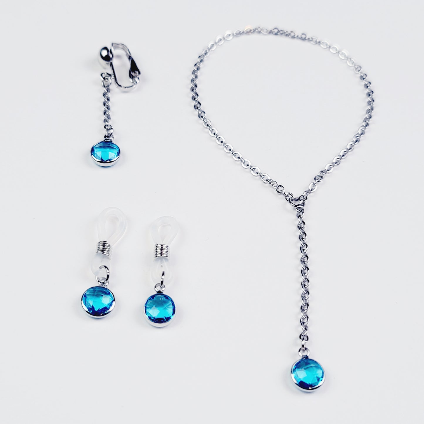 Blue Gemstone Nipple Nooses, VCH Clip, or Penis Noose