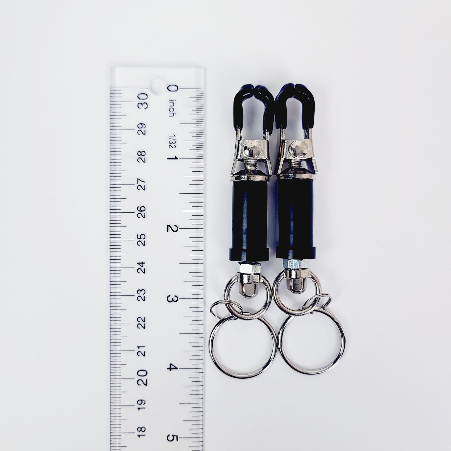 Bondage Ring Barrel Nipple Clamps