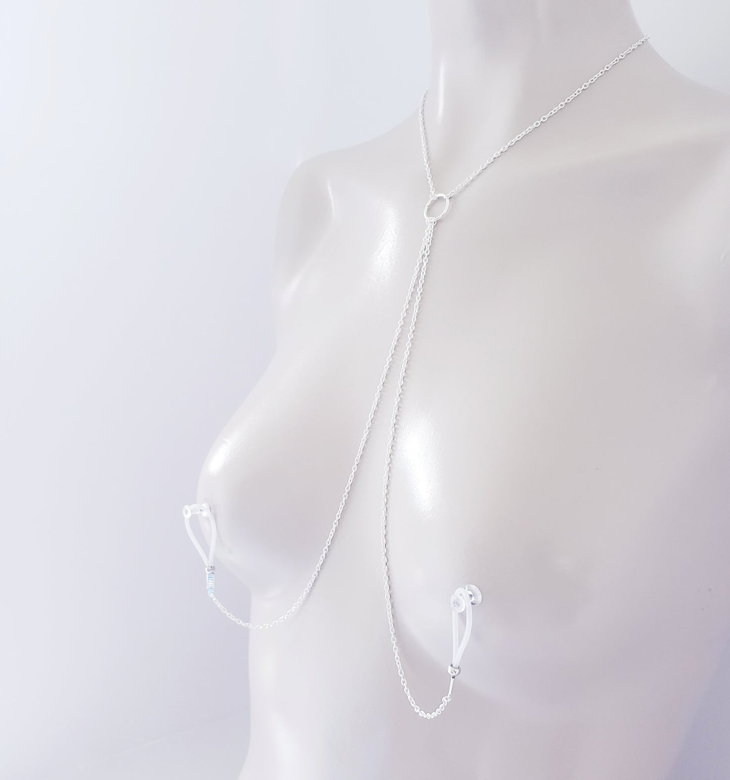 Circle of O Necklace to Nipple with Your Choice of Nipple Attachment.