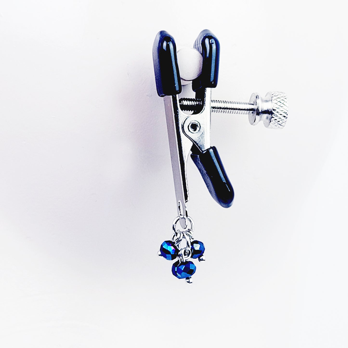 Adjustable Crab Clamps with Blue Beads
