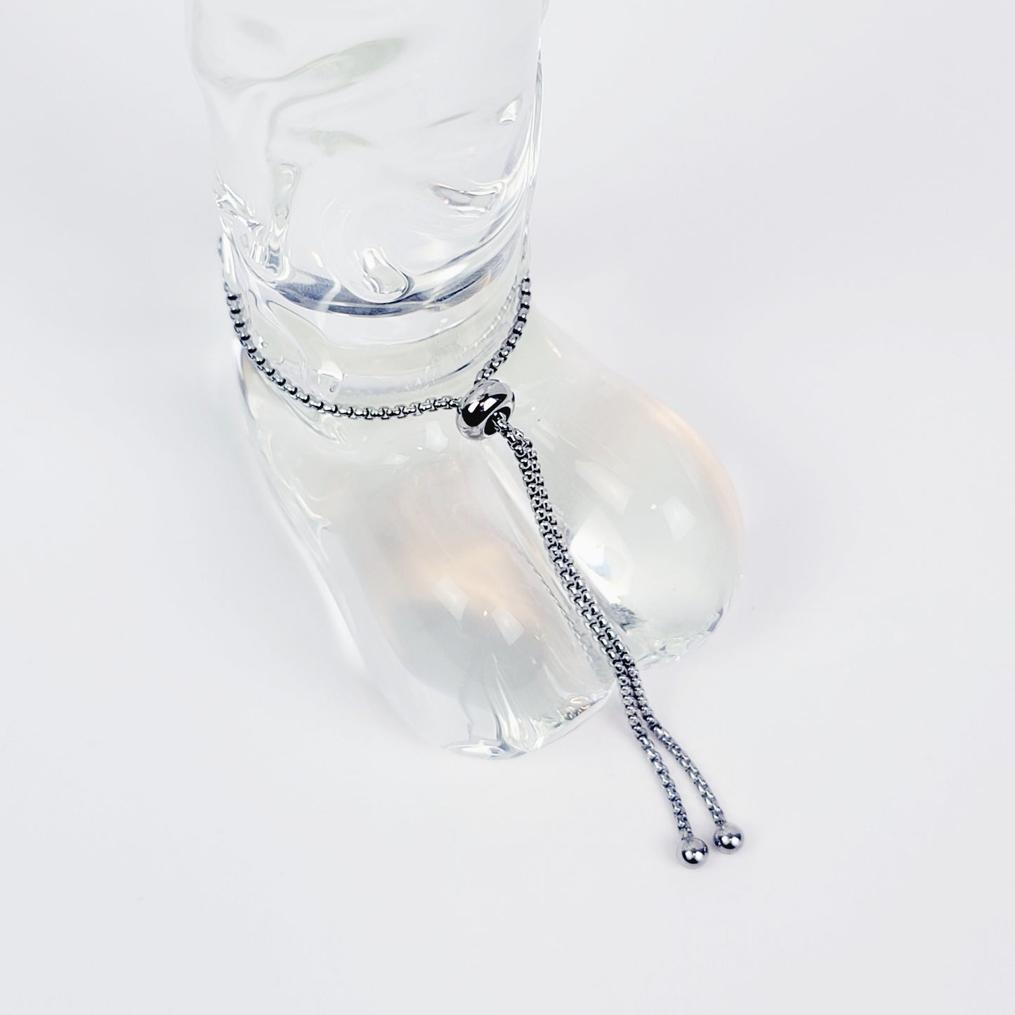 Handcuff Penis Noose, Stainless Steel. Male Submissive Slave, MATURE Body Jewelry for Men. 