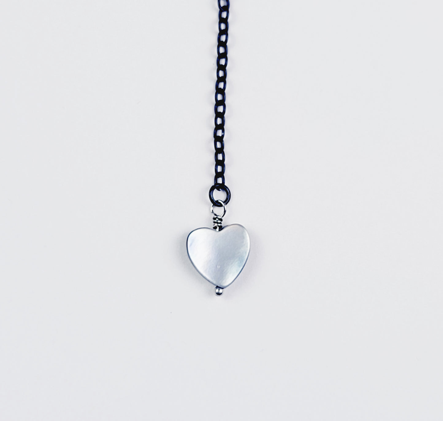 Penis Chain Noose with Shell Heart. Adjustable Non Piercing Penis Jewelry