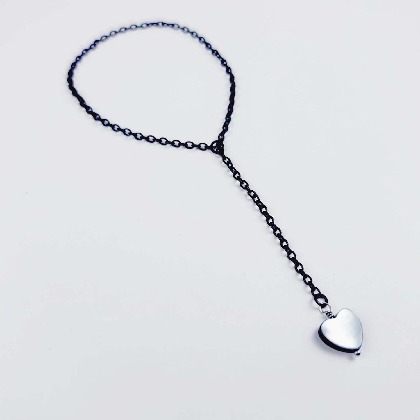 Penis Chain Noose with Shell Heart. Adjustable Non Piercing Penis Jewelry