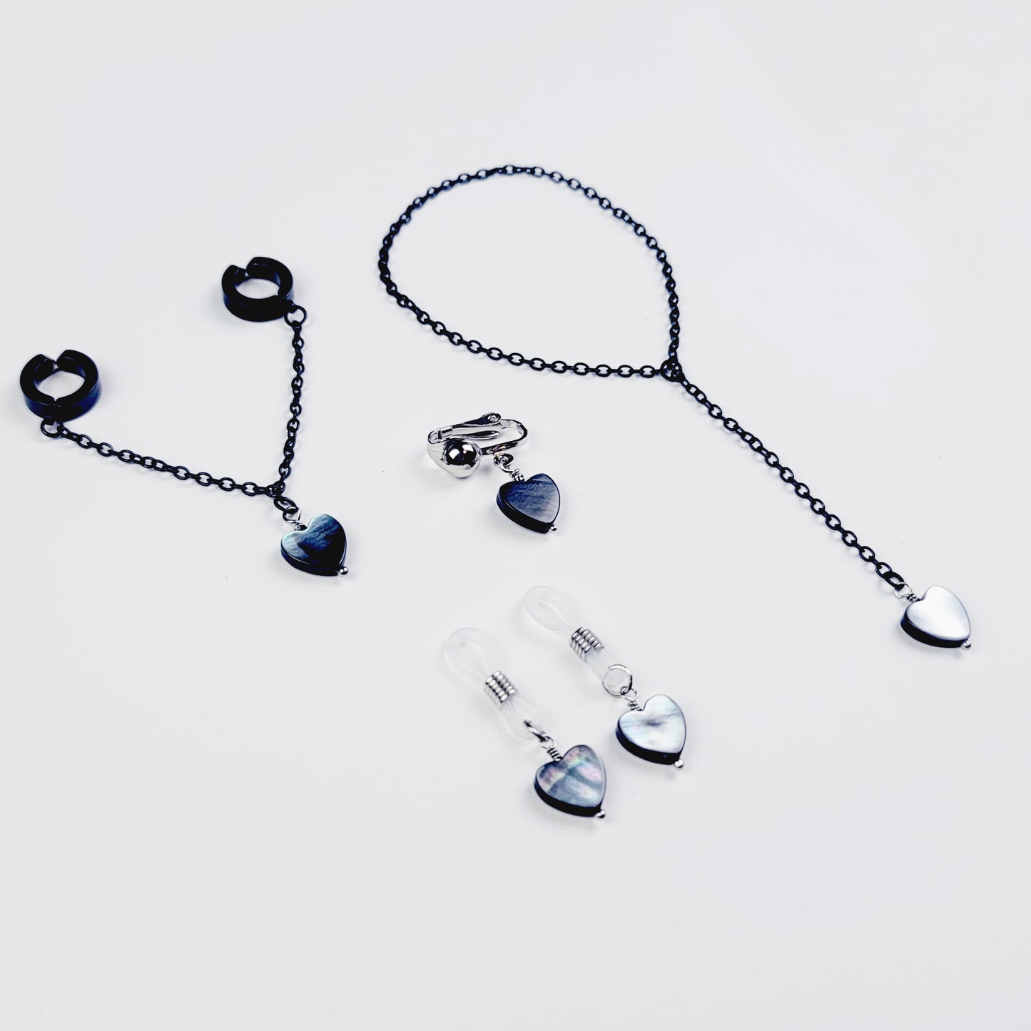 Shell Heart Intimate Jewelry Set for Couples