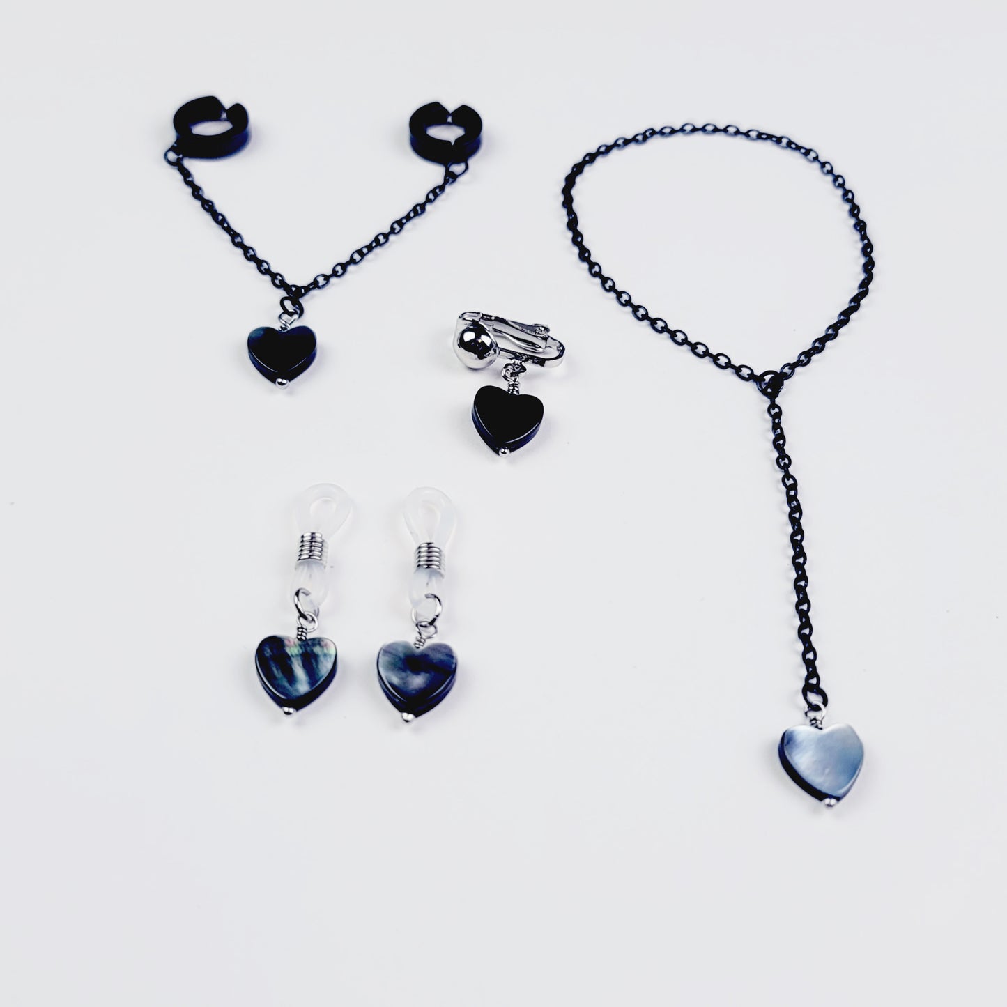 Shell Heart Intimate Jewelry Set for Couples
