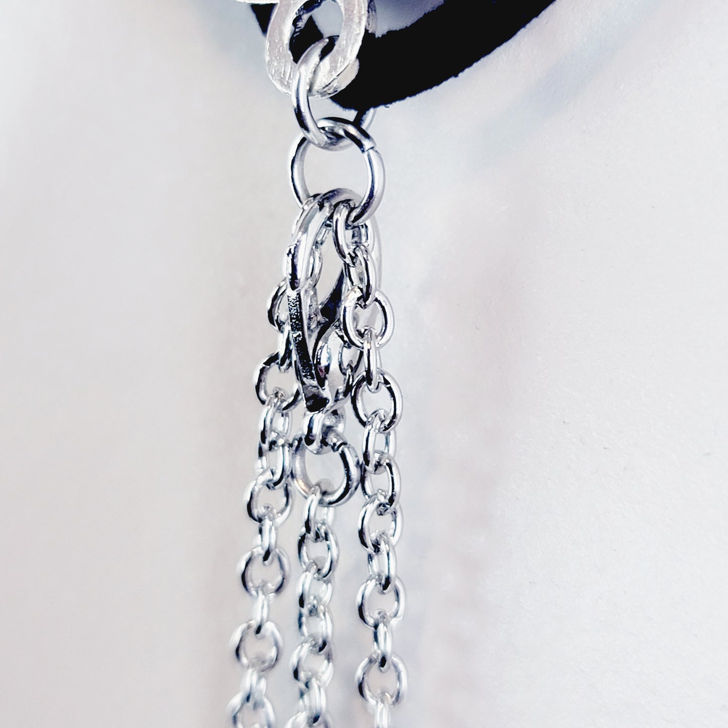 Multi Necklace Set with Amethyst- Necklace to Nipple, Non Piercing and Nipple Clamp Options.