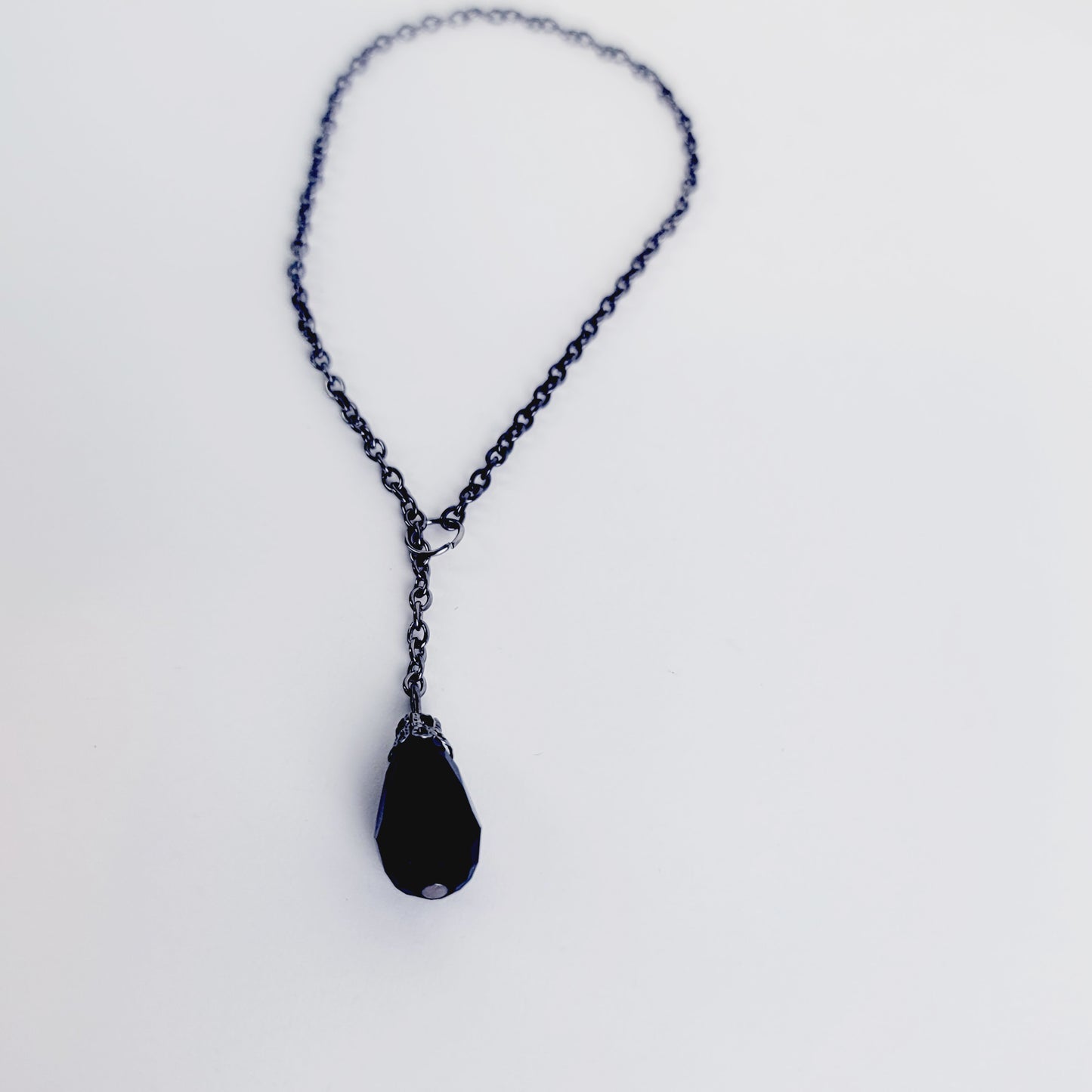 Gunmetal and Gemstone Penis Chain Noose