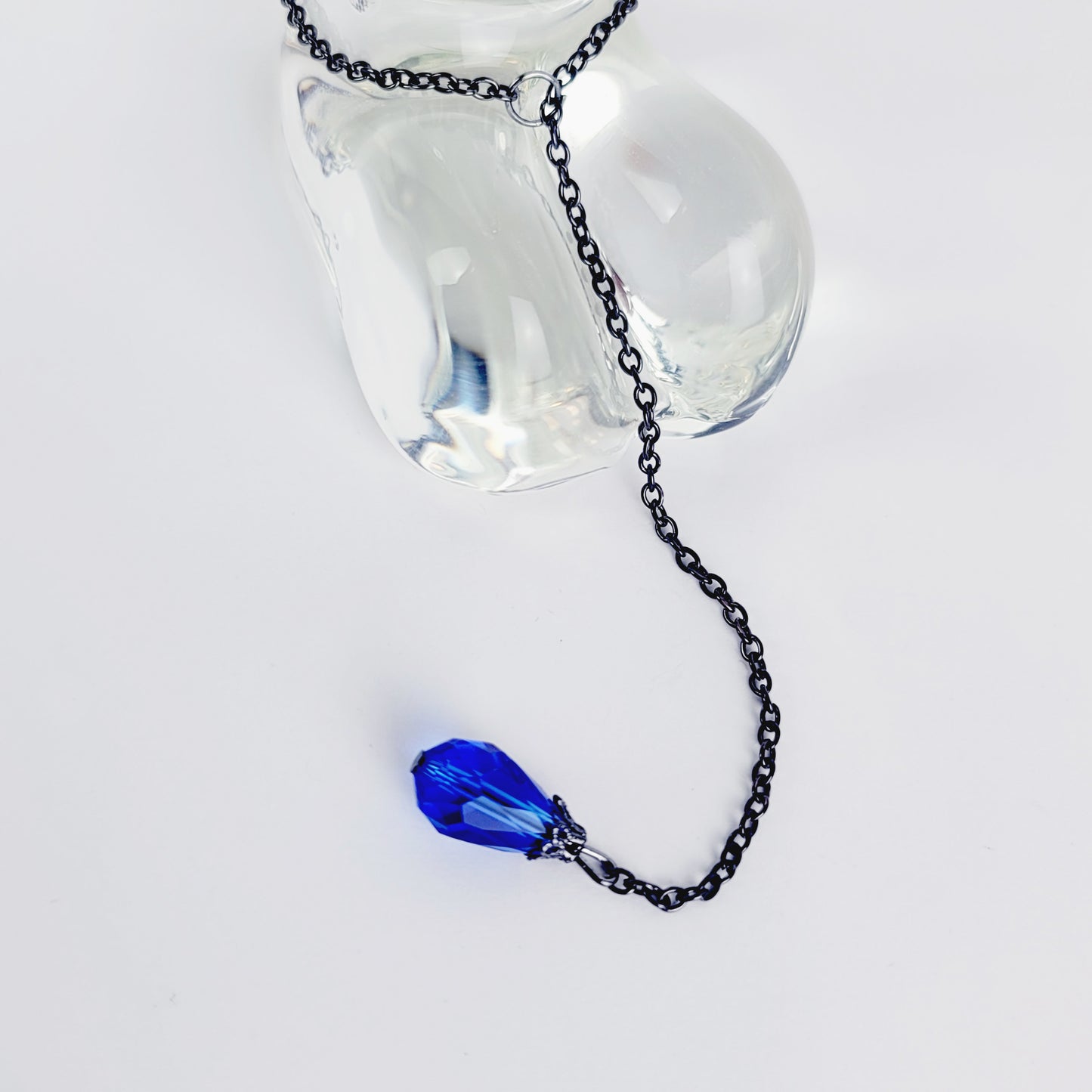Gunmetal and Gemstone Penis Chain Noose
