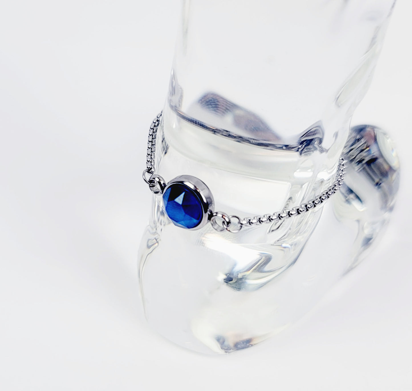 Penis Noose, Chain Penis Tassel with Gemstone. MATURE Non-Piercing Body Jewelry for Men.