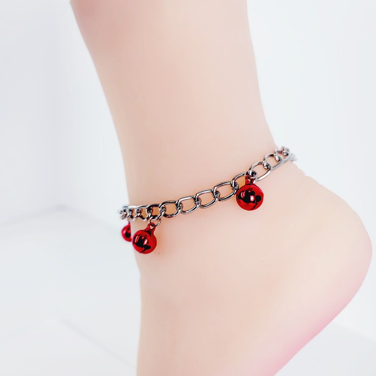 Bell Anklet Adjustable. Ankle Bracelet with Bells. BDSM, Kink, Fetish, Submissive, Slave