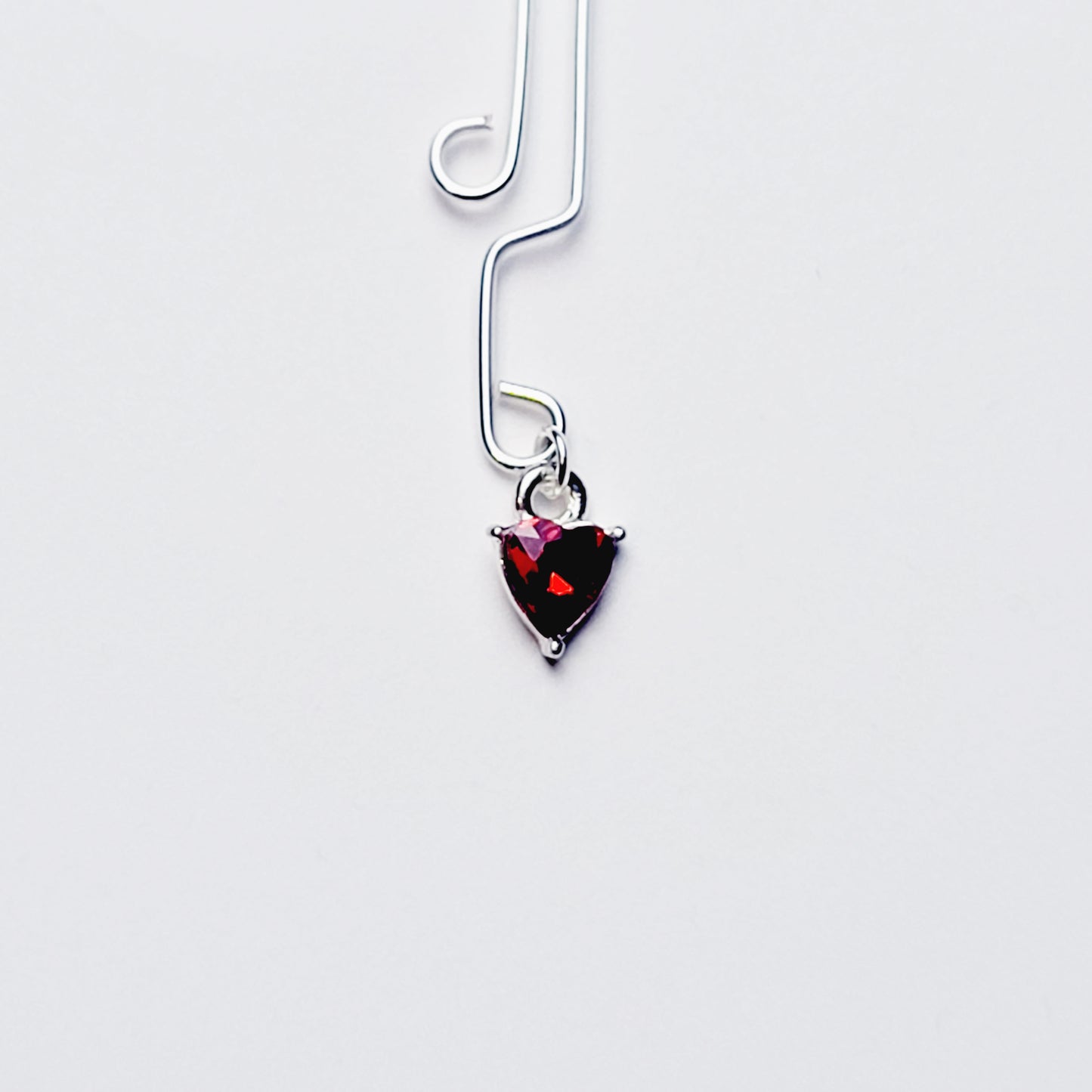 Clit Clamp/Labia Clip with Gemstone Heart *Limited Quantity Left*