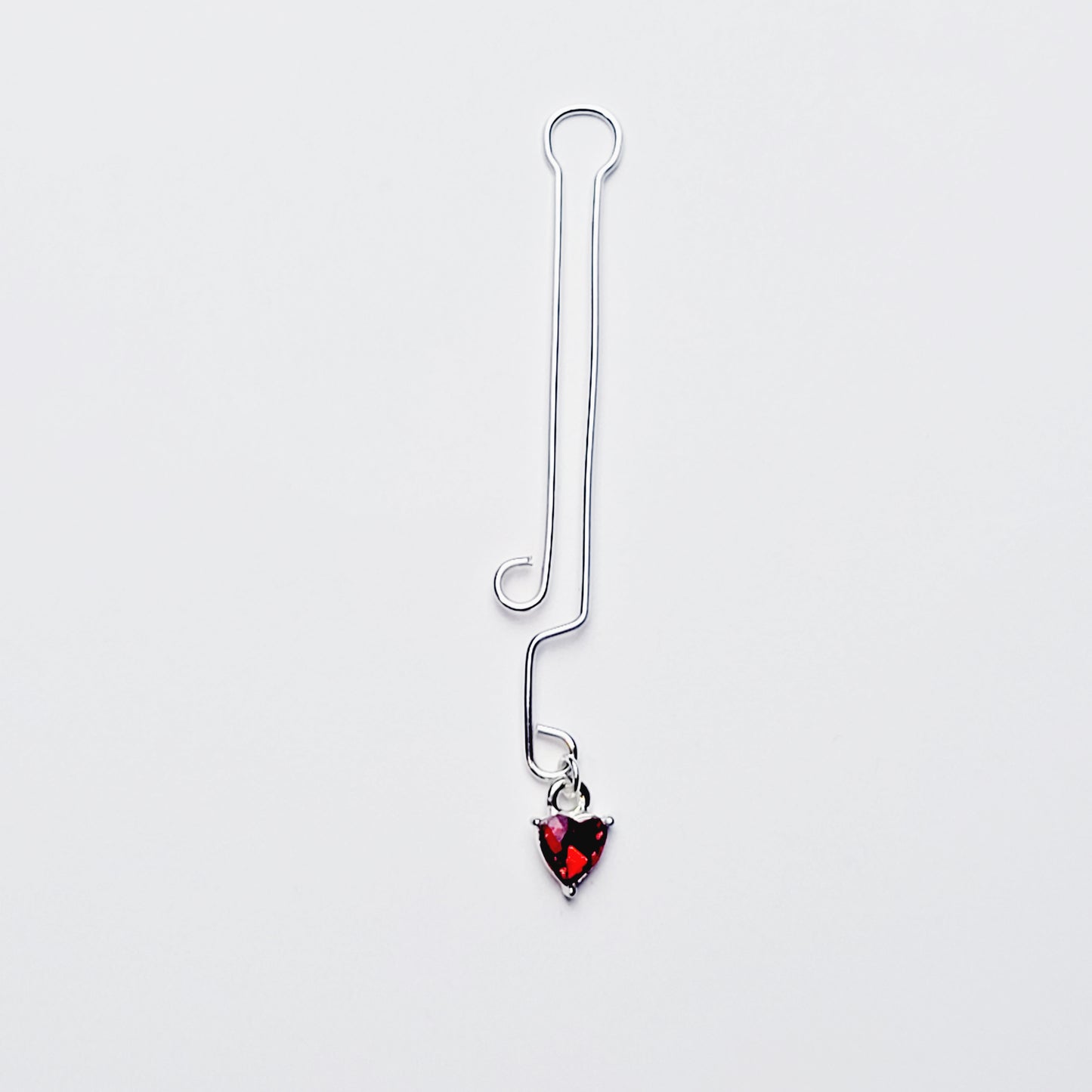 Clit Clamp/Labia Clip with Gemstone Heart *Limited Quantity Left*
