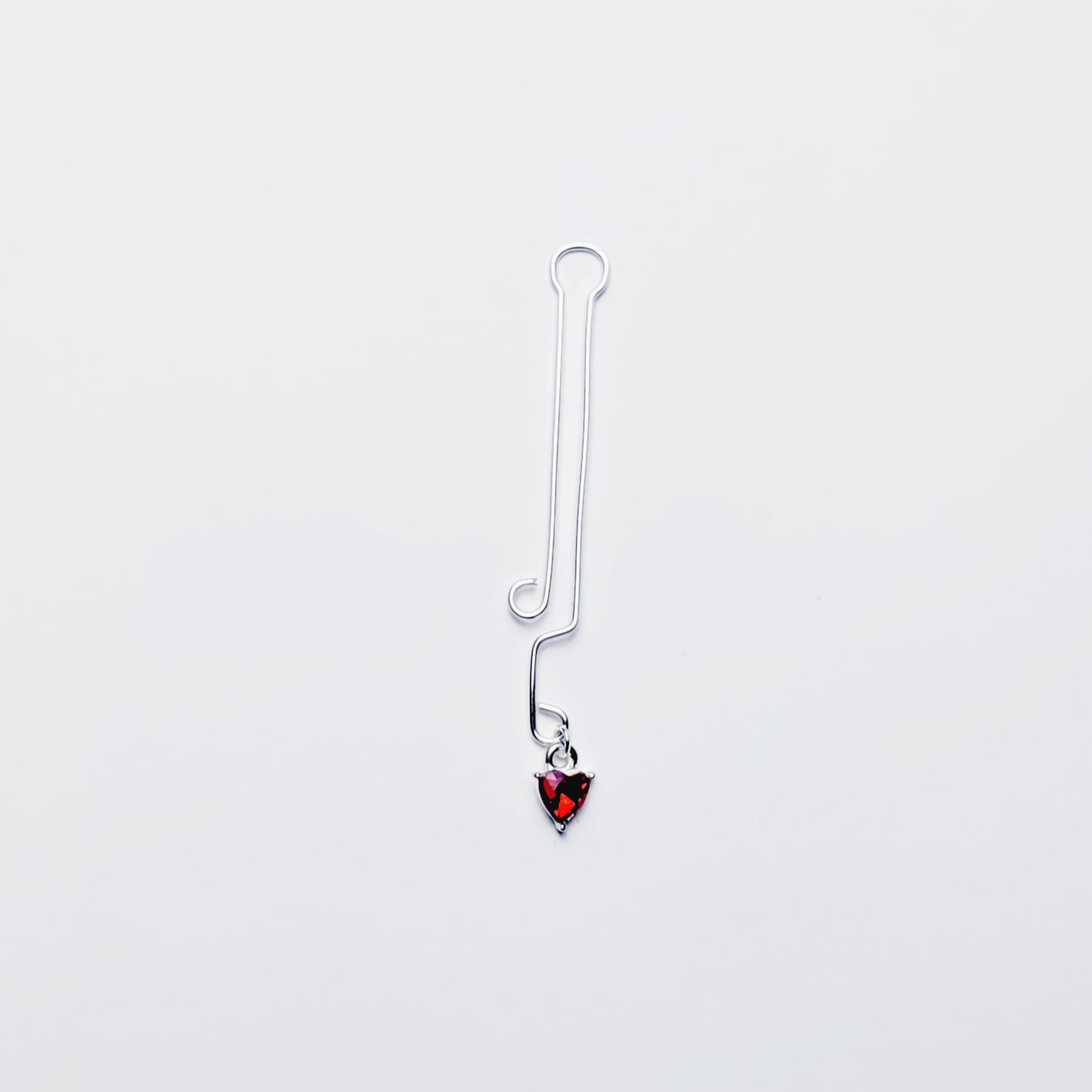 Clit Clamp/Labia Clip with Gemstone Heart *Limited Quantity Left*