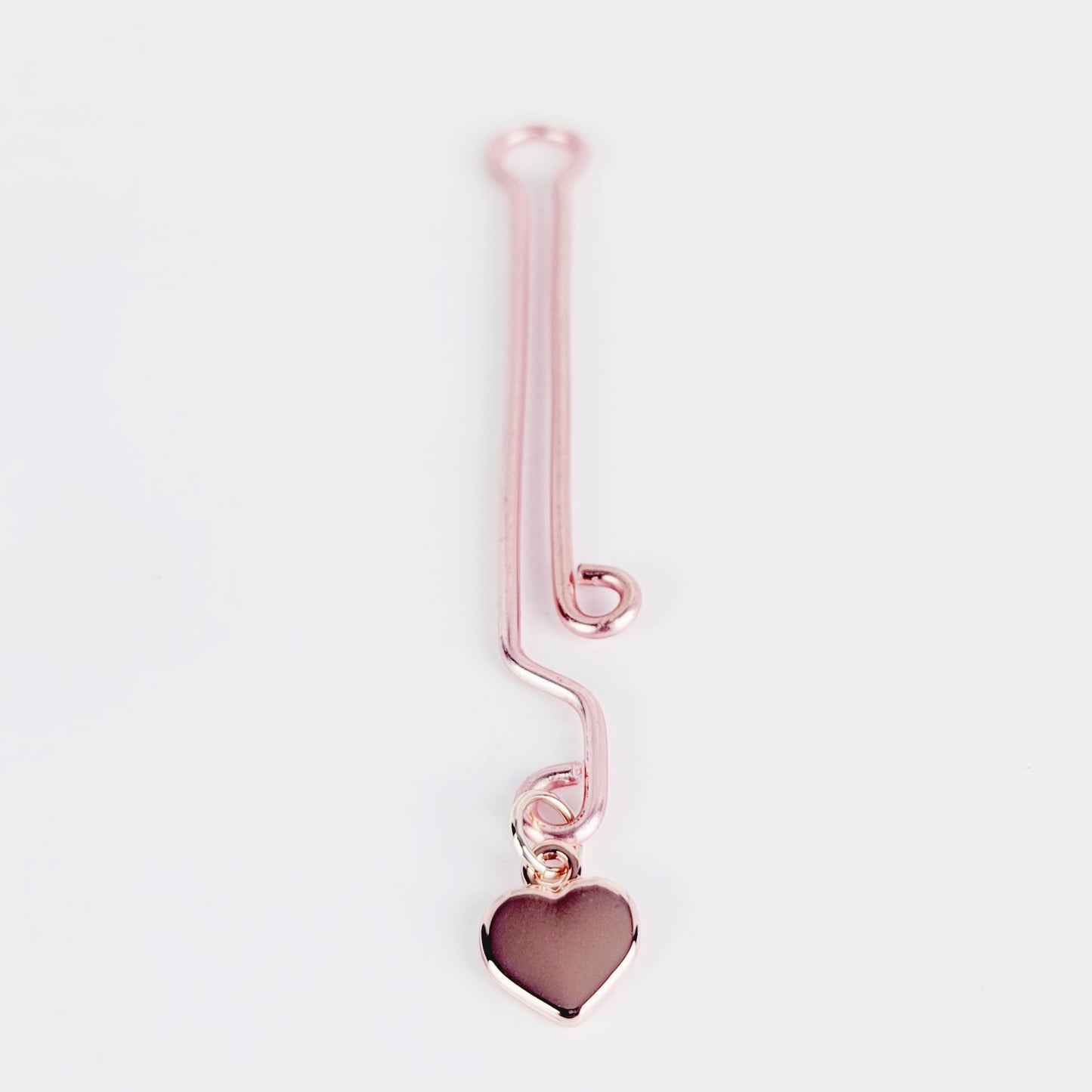 Rose Gold Labia Clip with Heart