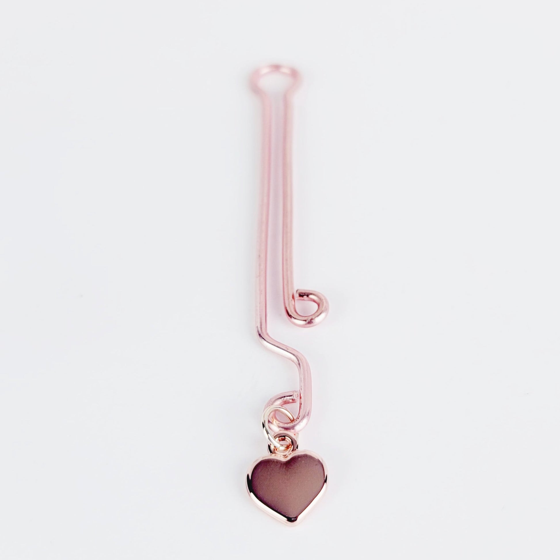 Rose Gold Labia Clip with Heart