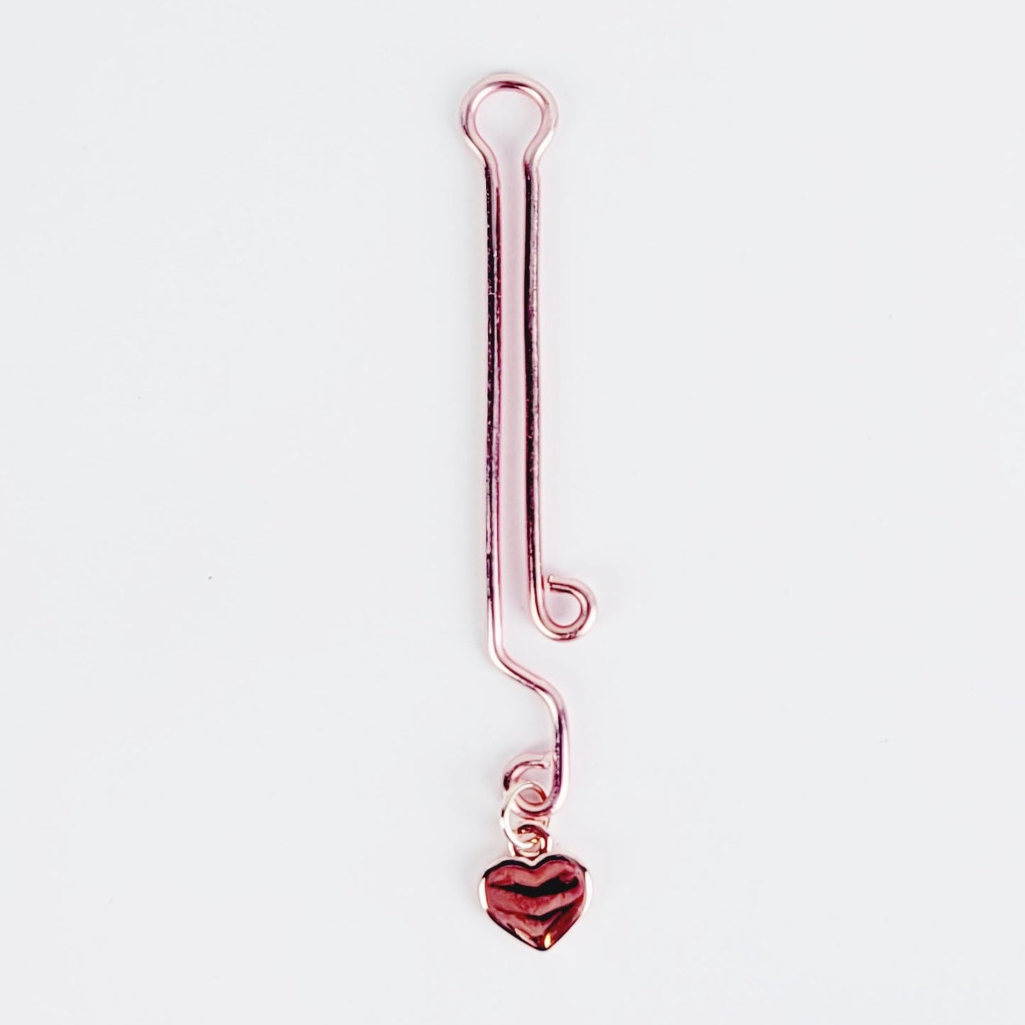 Rose Gold Labia Clip with Heart