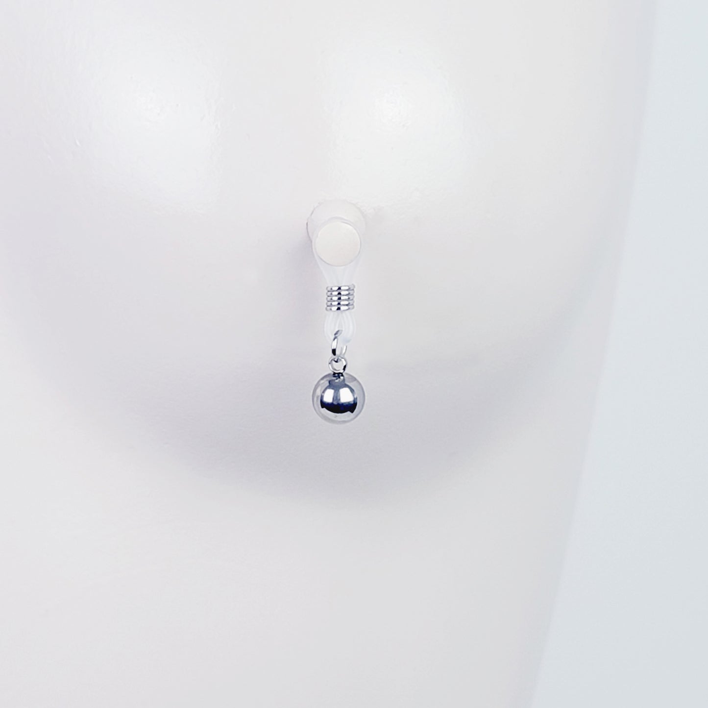 Small Nipple Nooses with Weighted Ball, Non Piercing Nipple Dangles.
