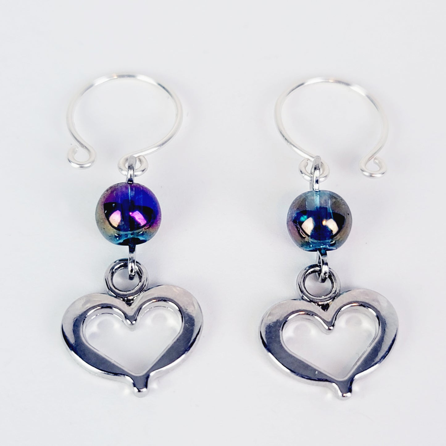 Non Piercing Nipple Rings with Hearts. Fake Intimate Piercings. Sex Toy for Women. BDSM