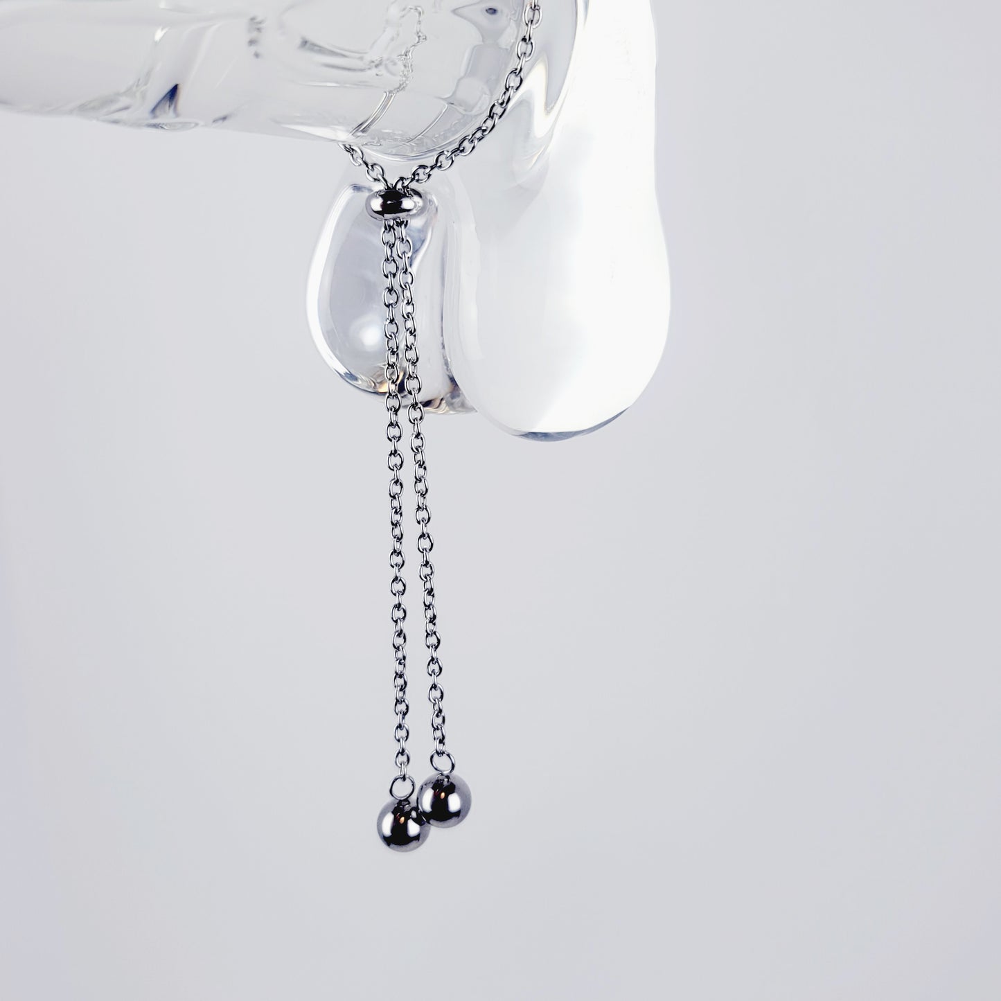 Chain Penis Noose with Ball Weights
