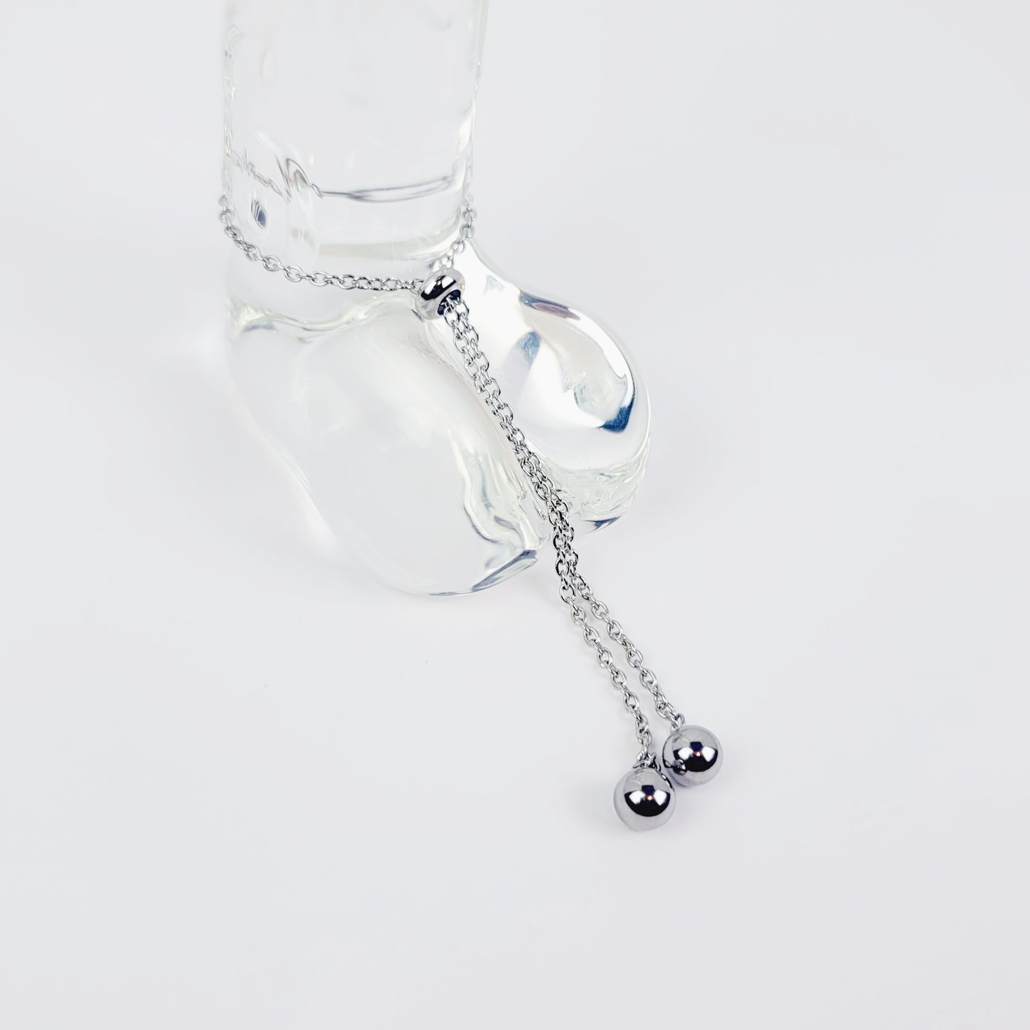 Chain Penis Noose with Ball Weights