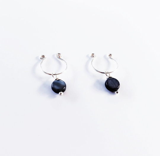 Non Piercing Nipple Rings with Shell Beads. Not Pierced Intimate Body Jewelry for Women. BDSM