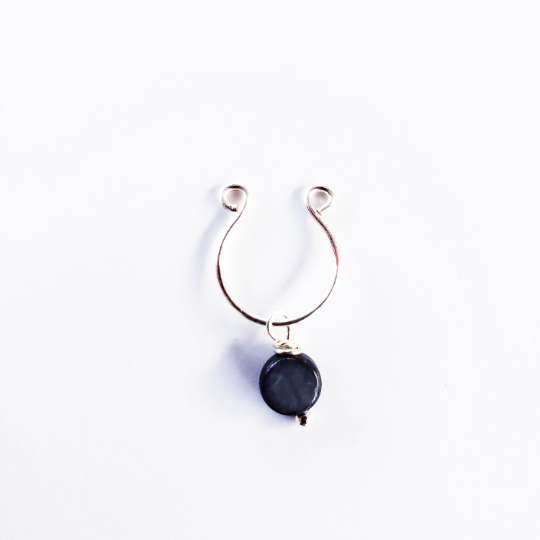 Non Piercing Nipple Rings with Shell Beads. Not Pierced Intimate Body Jewelry for Women. BDSM