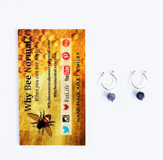 Non Piercing Nipple Rings with Shell Beads. Not Pierced Intimate Body Jewelry for Women. BDSM
