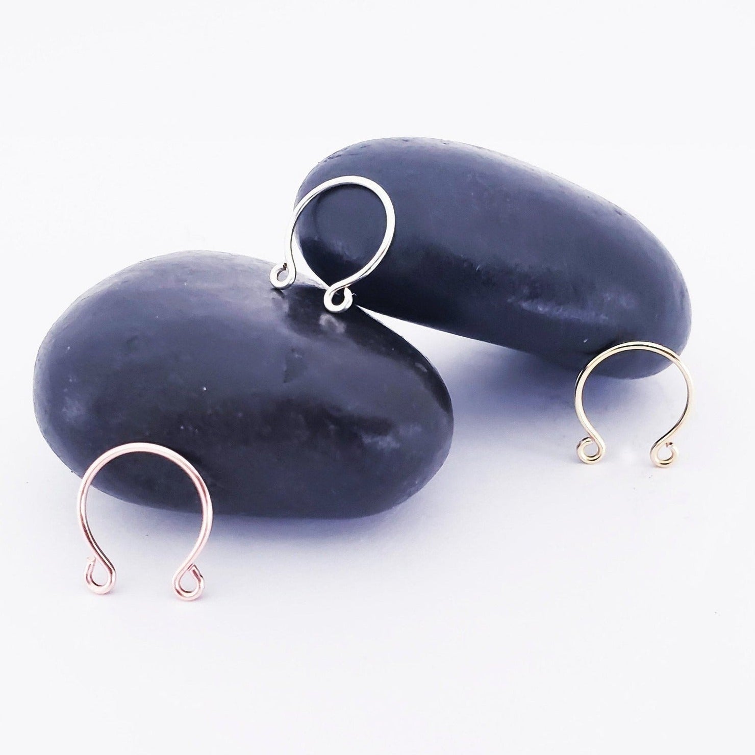 Non Piercing Nipple Pair of Silver, Gold, or Rose Gold