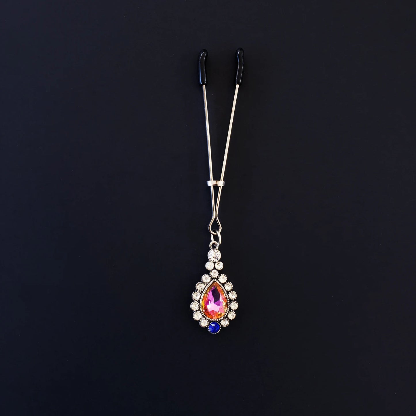 Elegant Gemstone Tweezer Clitoral Clamp