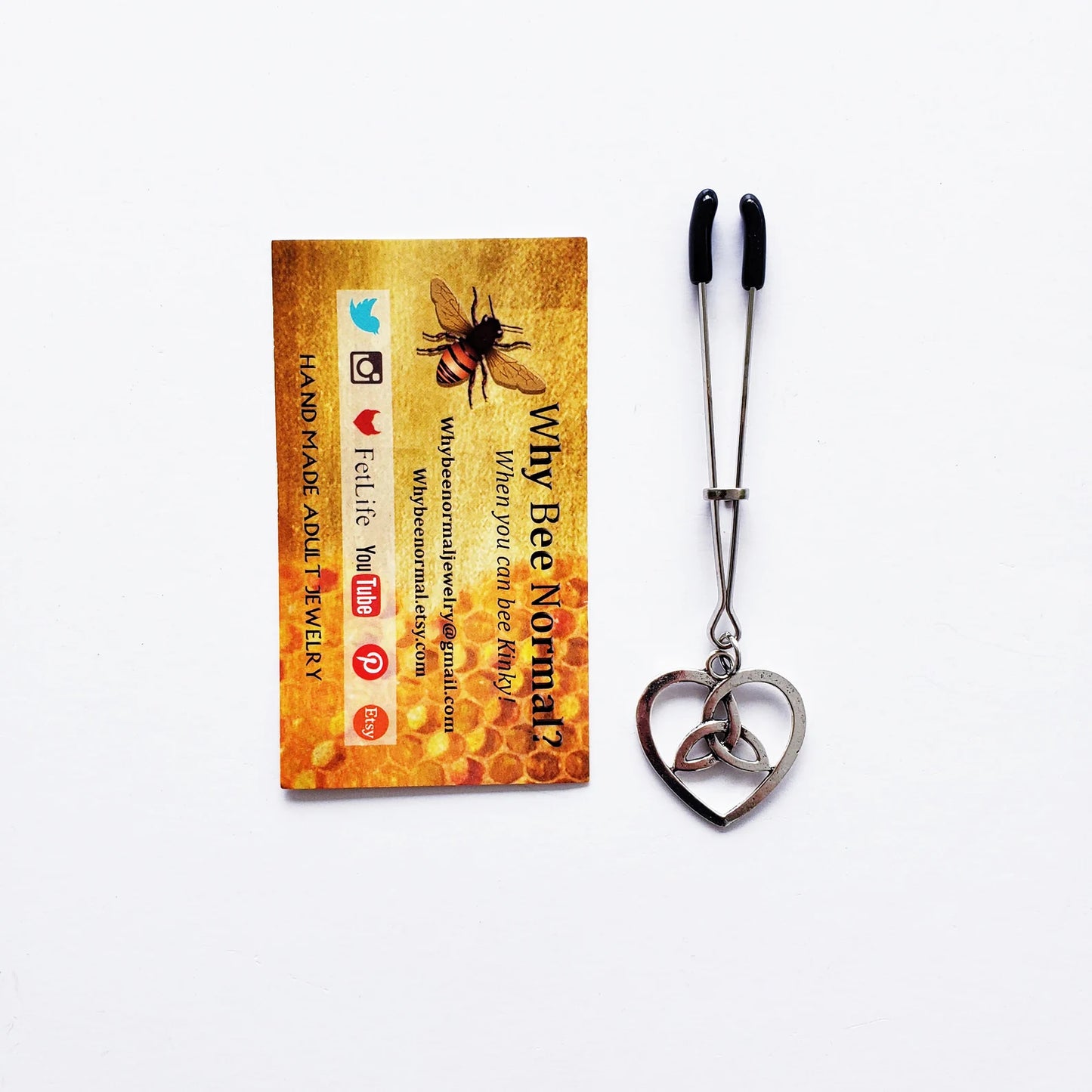 Celtic Heart Tweezer Clitoral Clamp