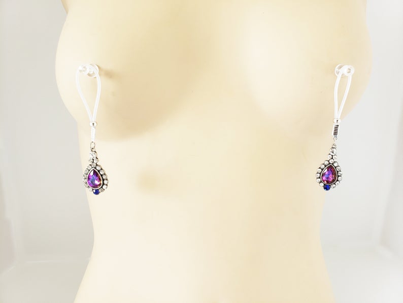 Elegant Nipple Clamps. Non Piercing Nipple Nooses or Clamps
