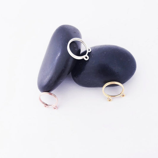 Non Piercing Nipple Rings, Pair of Two
