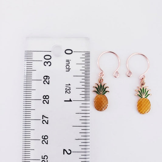 Pineapple Nipple Rings, Rose Gold