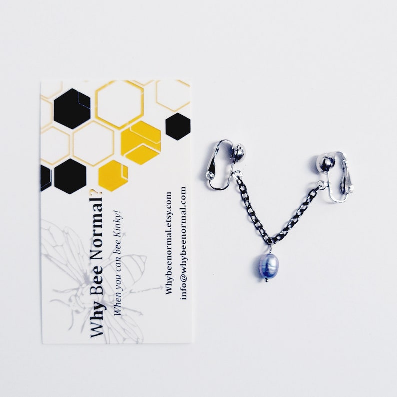 Pearl Labia Chain Dangle, Non-Piercing