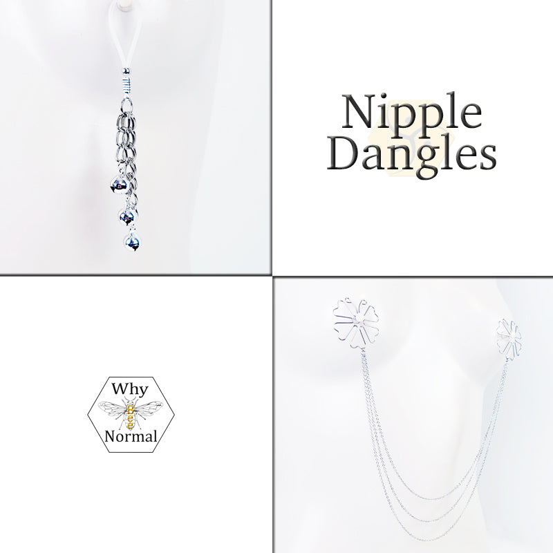 Nipple Dangles on Nipple Nooses or Clamps