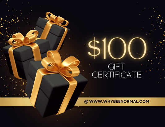 Why Bee Normal Gold and Black Gift Card