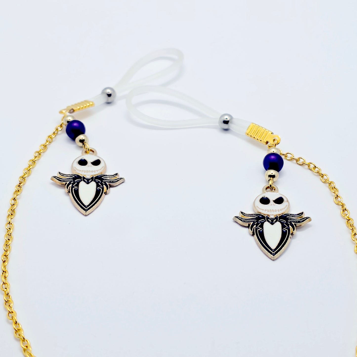 Halloween Christmas Nipple Chains with Non-Piercing Nipple Nooses or Clamps.