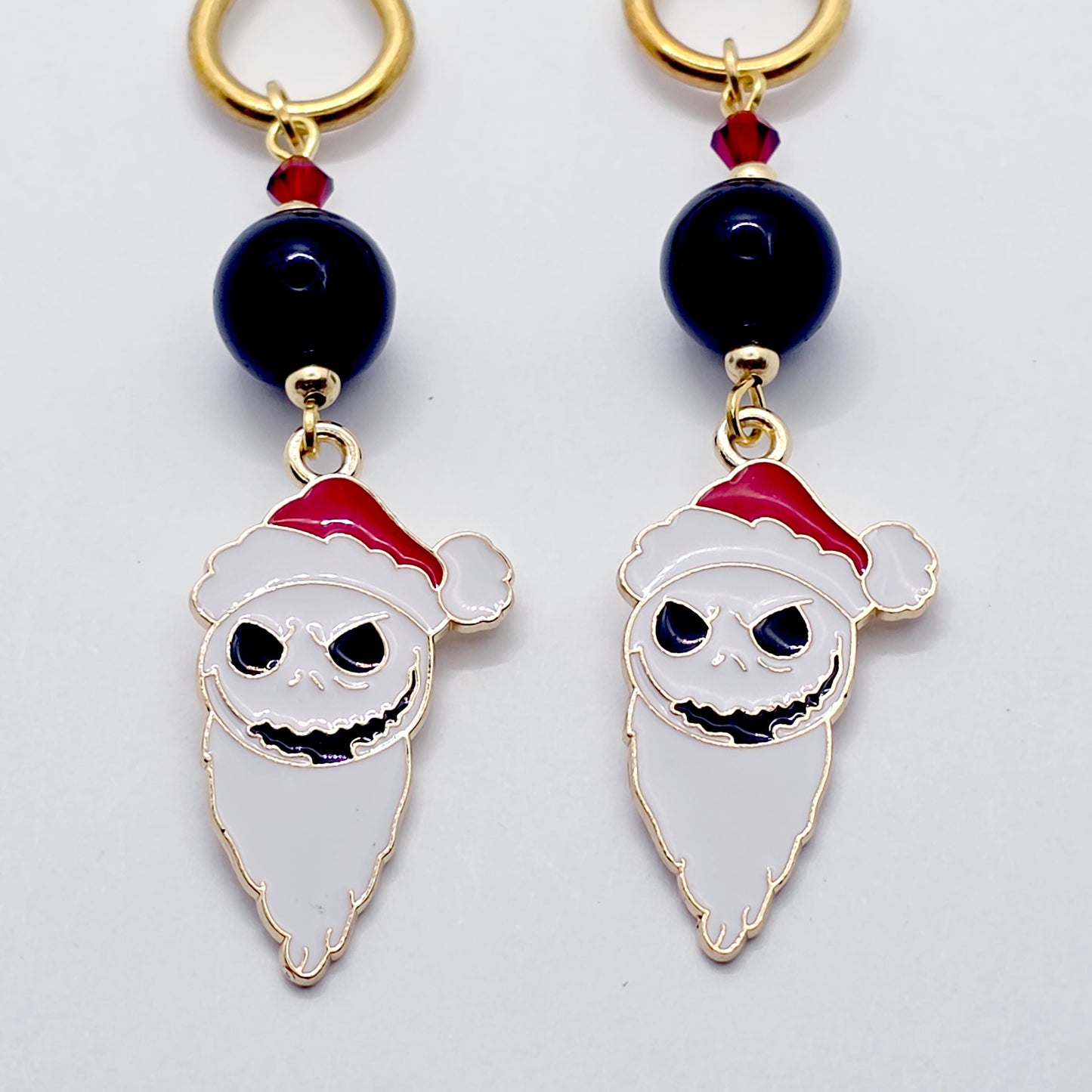 Skeleton Santa Gold Straight Tweezer Nipple Clamps