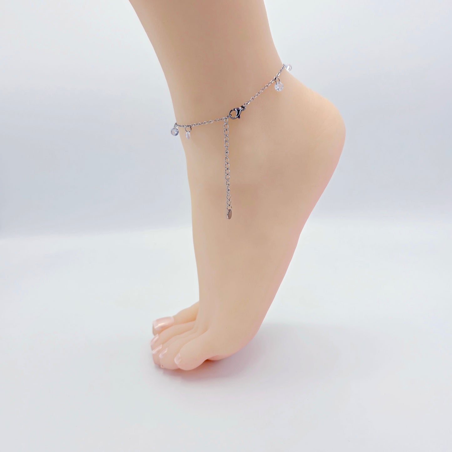Naughty Slut Stainless Steel Anklet for Hotwife, BDSM, Alternative Lifestyle. Ankle Bracelet for Women.