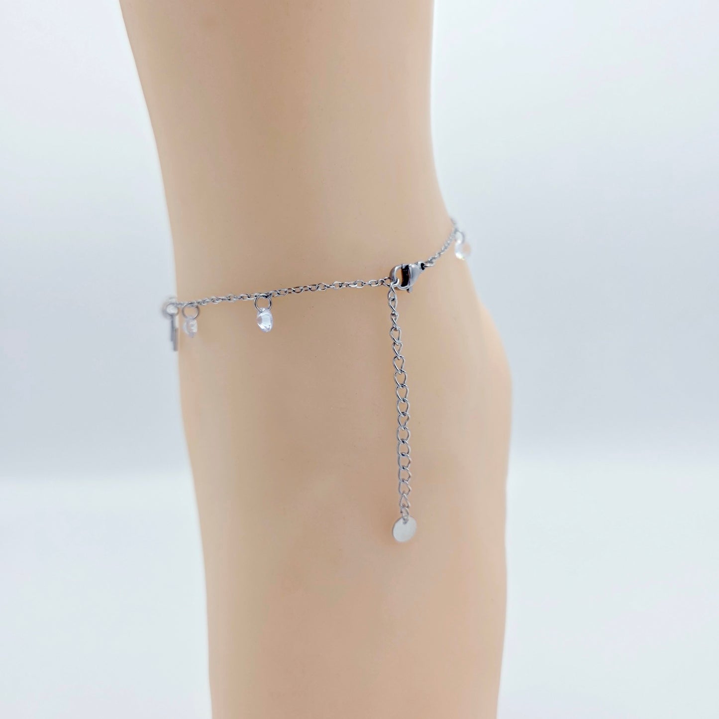 Vixen Anklet. Stainless Steel and Crystal Ankle Bracelet for Vixen